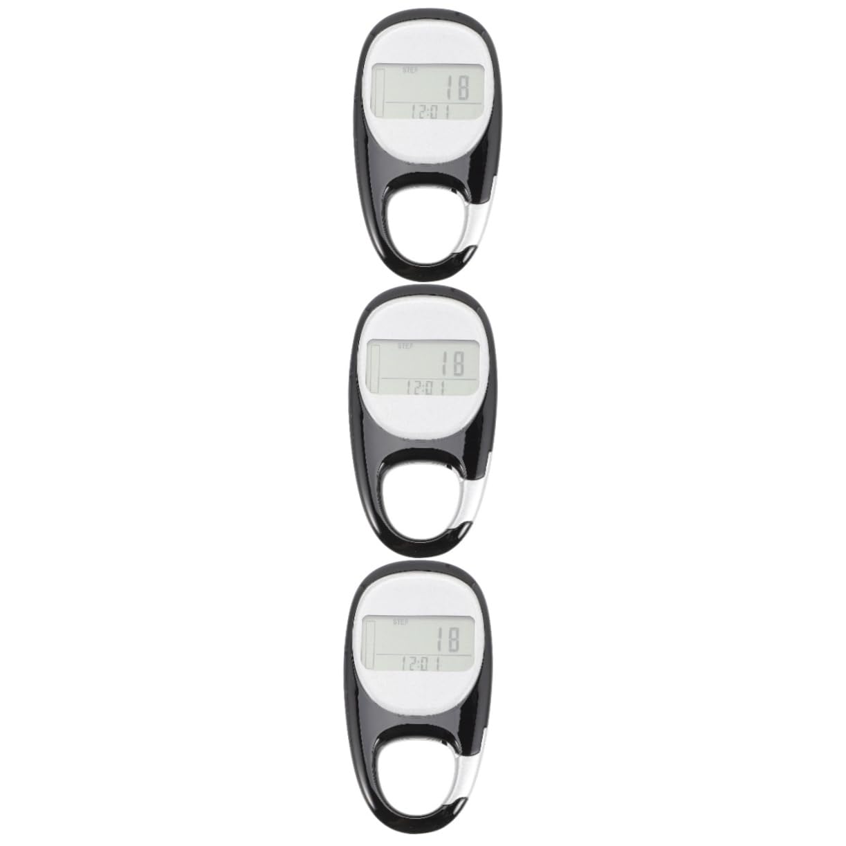 BESPORTBLE Lot De 3 Podomètres Pratiques pour Le Fitness Le Pasomètre 3D La Ceinture Le Compteur De Pas Et La Marche en Extérieur