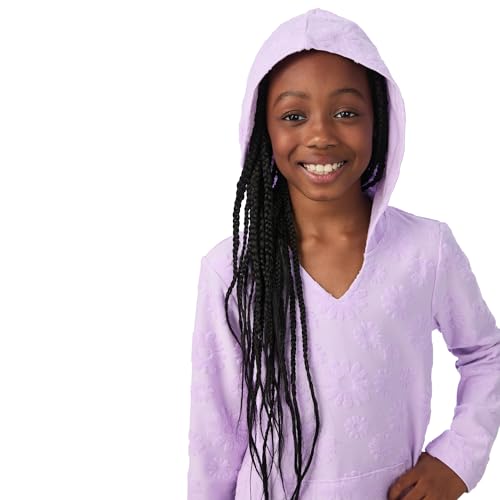 Image of Saint Eve Kids Girls Hooded Terry Cover Up Dress Long Sleeve Swim Cover Up with Pocket Beach Cover Up for Girls