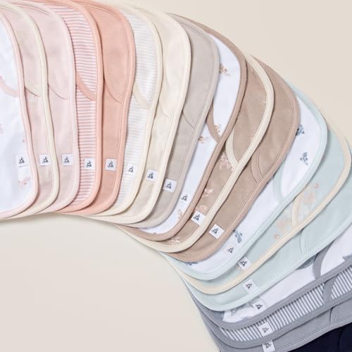 Burt's Bees Baby Organic Baby Bibs – 100% Cotton Newborn Infant Bibs for Baby Boys & Girls4