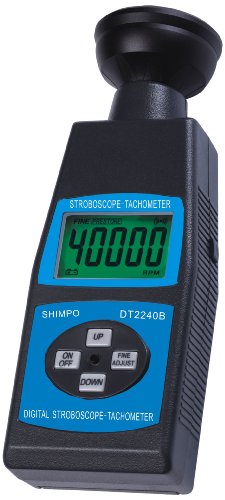 Shimpo St-1000 Abs Plastic Stroboscope Tachometer With Led Flash Technology, 60-40000 Rpm Range, -0.05% Fs Accuracy, 7.7" Length X 2.9" Width X 1.5" Height #TOP4