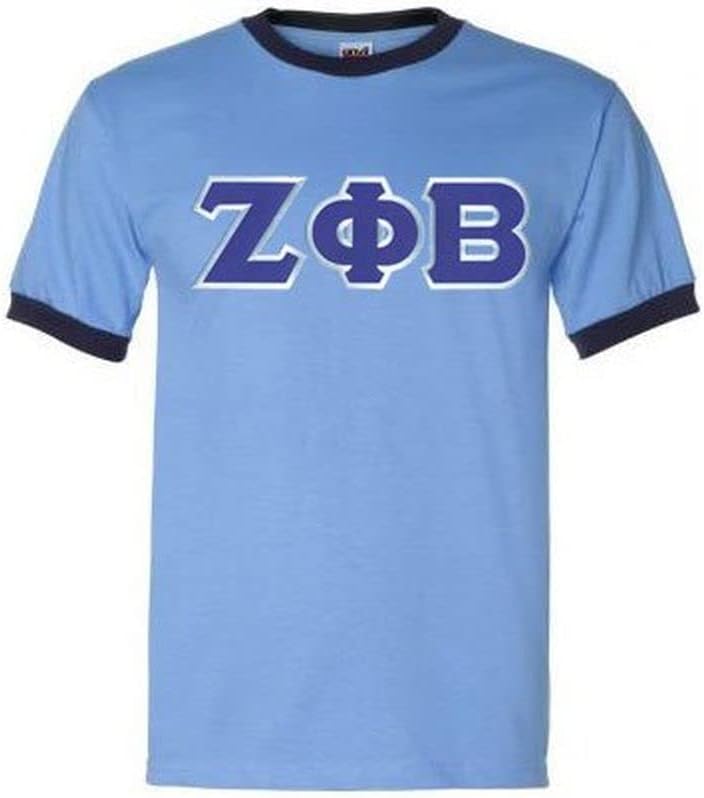Zeta Phi Beta Lettered Ringer Shirt