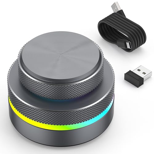 Clavier programmable sans fil à double molette pour création et streaming
