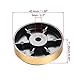 sourcing map 8 Stück Anti-Vibration Basis Pad Plastikfüße Spitze Matten D40xH11.35mm für Lautsprecher Gitarrenverstärker HiFi Gold Ton