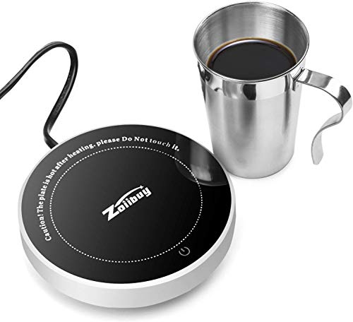 Zoiibuy Gravity Coffee Mug Warmer with Stainless Steel Cup, Chauffe Tasse Tea Milk