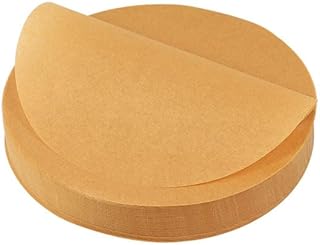 200Pcs 6 Inch Round Parchment Paper - Unbleached Kraft Non-Stick Precut Rounds for Baking, Cheesecake Pans, Hamburger Patties & Smash Burgers
