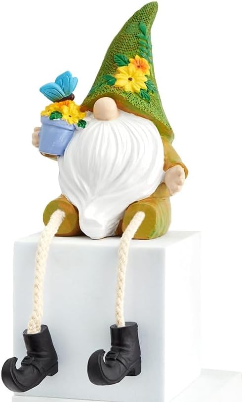 The Lakeside Collection Gnome Shelf Sitters - Yellow, 2139096
