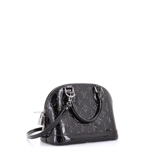 Pre-Loved Alma Handbag Monogram Vernis BB, Black2
