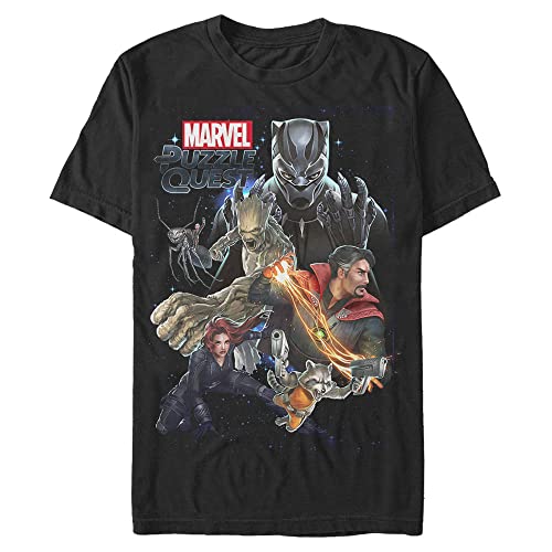 T-shirt Marvel classique noir 4XL vêtement homme pour loisirs et ciné
