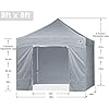 ABCCANOPY Easy Pop Up Canopy Tent with Sidewalls Commercial -Series, Gray