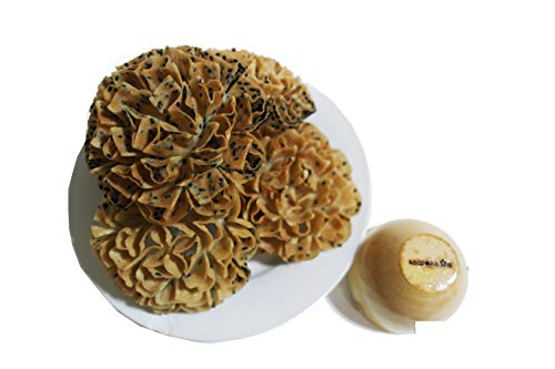 Dok Jok 4 In. Cookie Bouquet Sunflower Crispy Biscuit Biggest Diameter 4 Inch Mould Brass Blossom Lotus Flowers Shaped Mold Maker Thailand Dessert Come With Thaise Thailändsk Thai Kanom Recipe Amazon Sale Dok Jik Dessert Sweet Baking #TOP7