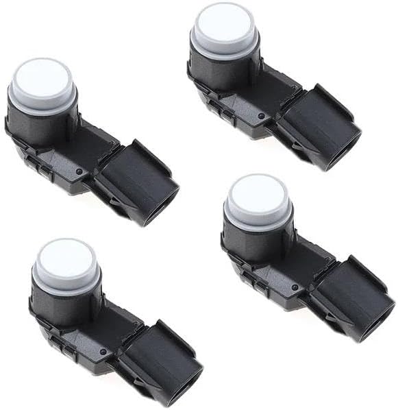 For Toyota For Lexus LX570 2015 2016 2017 2018 2019 89341-60060 8934160060 3 Pins Car PDC Parking Sensor Kit Front Rear Bumper Parking Assist Sensor(4 pcs White)