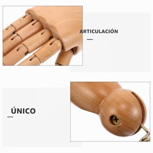 Manos de madera infantiles articuladas para vitrinas de moda y ropa 6