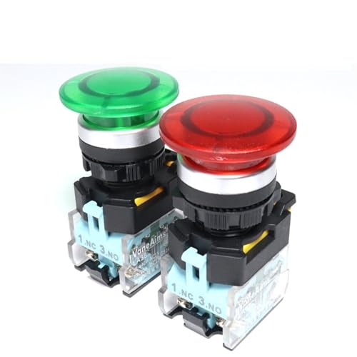 Bouton-poussoir champignon FXB38 interrupteur commande arret demarreur 22mm