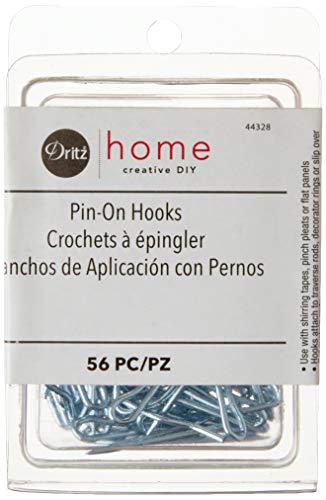 Dritz Ganchos Pin-on Drapery de Metal 56/Pkg-