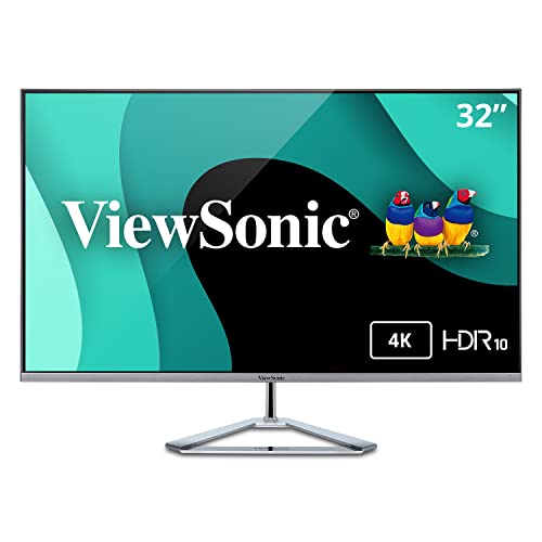 ViewSonic VX3276-4K-MHD 32 Inch 4K UHD Monitor with Ultra-Thin Bezels, HDR10 HDMI and DisplayPort for Home and Office,blue #1