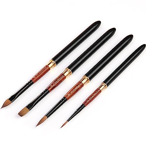 Fuumuui SABLE HAIR TRAVEL BRUSHES- 4 Sable Travel Watercolor Brushes thumb #1
