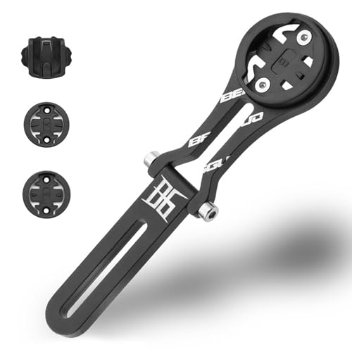 Bike Computer Mount Out Front Bike Mount for All Cycling Computer Cycling Computer Mount Compatible with Garmin Bryton Black