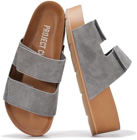 Project Cloud 100% Genuine Leather Platform Sandals Women Footwea...