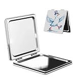 Design double face pour plus de précision : dispose d'un miroir régulier pour des images claires et d'un miroir grossissant 2x pour des gros plans détaillés, parfait pour l'application du maquillage