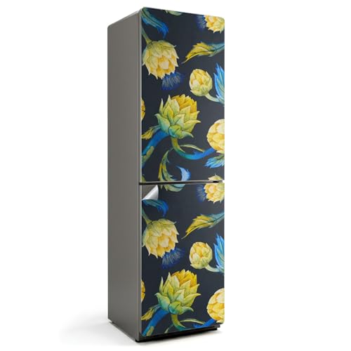 Decoración Floral para Cocinas con Vinilo de Nevera 60x205 cm de Diseño Elegante 2