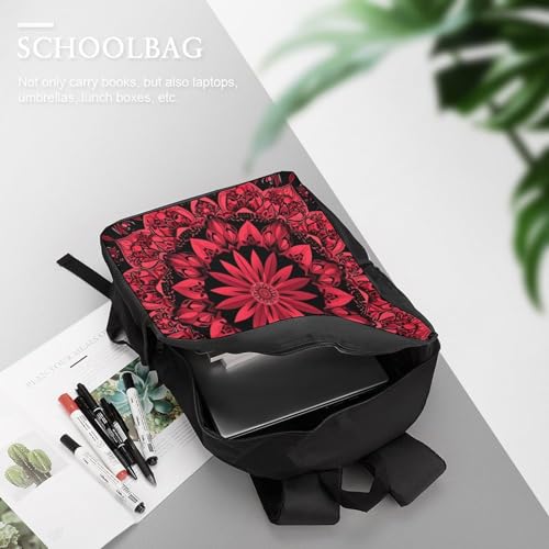Sac à dos imprimé 3D géométrique - Cartable grand format 43 cm ultra-résistant