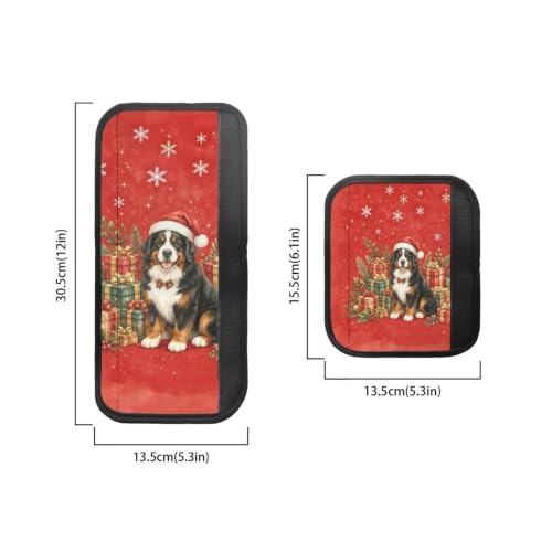 Image of Refrigerator Door Handle Covers Set of 6 Kitchen Electrical Appliance Decor Handles Keep Clean Anti-Slip Fridge Accessories Home Decor, Bernese Mountain Dog Red