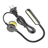 ミシンライト 110-265V 6W ケーブル長さ130cm ミシンランプ 作業ライト ミシン照明 LEDライト 縫製LEDランプ 縫製用 磁石吸着 省エネ 360°回転 照明調節可能 夜間作業 仕事用(米国プラグ)