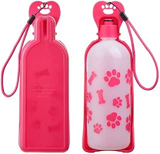 ANPETBEST Dog Travel Water Bottle, Portable Foldable Water Dispenser Drink Bottle for Daily Walks, Hiking, Camping, Beach, BPA Free Plastic-325ml/11oz-650ml/22oz (11oz/325ml)