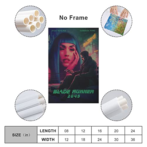 Movie Posters Blade Runner 2049 Surrealism Poster (6) Wall Art Paintings Canvas Wall Decor Home Decor Living Room Decor Aesthetic Prints 12X18Inch(30X45Cm) Unframe-Style #TOP1