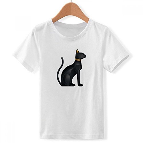T-shirt chat noir Égypte ancienne, une idée cadeau originale pour garçon ado