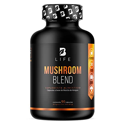 Exfoliantes Y Mascarillas, Toy Mezcla de Hongos Adaptogenos. 90 Cápsulas con 1500 mg por porción. Melena de León, Reishi, Cordyceps, Chaga, Cola de Pavo. Ingredientes naturales. Mushroom...