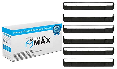 Cintas para impresora compatibles paquete x6 negras