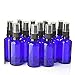 Produktbild 5 x kobaltblaues Glas-Sprühflasche, leer, nachfüllbar, schwarz, fein, Sprühflaschen, Reise, nachfüllbar, Zerstäuber, Zerstäuber, Flasche für ästeniales Öl, Flüssigkeit, Parfüm, Kosmetik, 50ml, 1