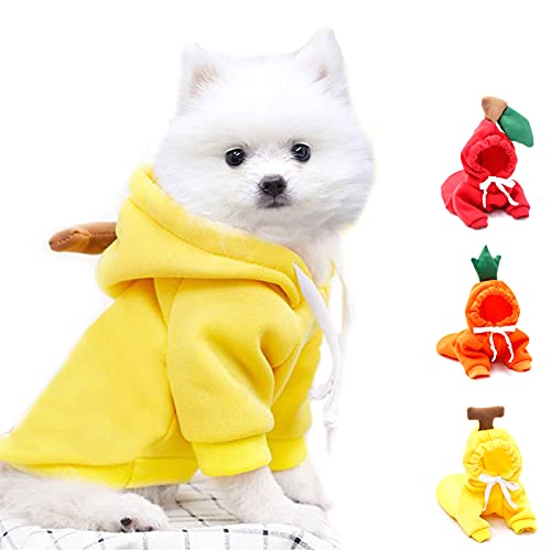 Tempaky Roupas para cachorros Moletom para cachorros Roupas quentes com cordão design para cachorros