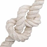 Corda in iuta 40 mm bianca 100% fibra naturale Tossa