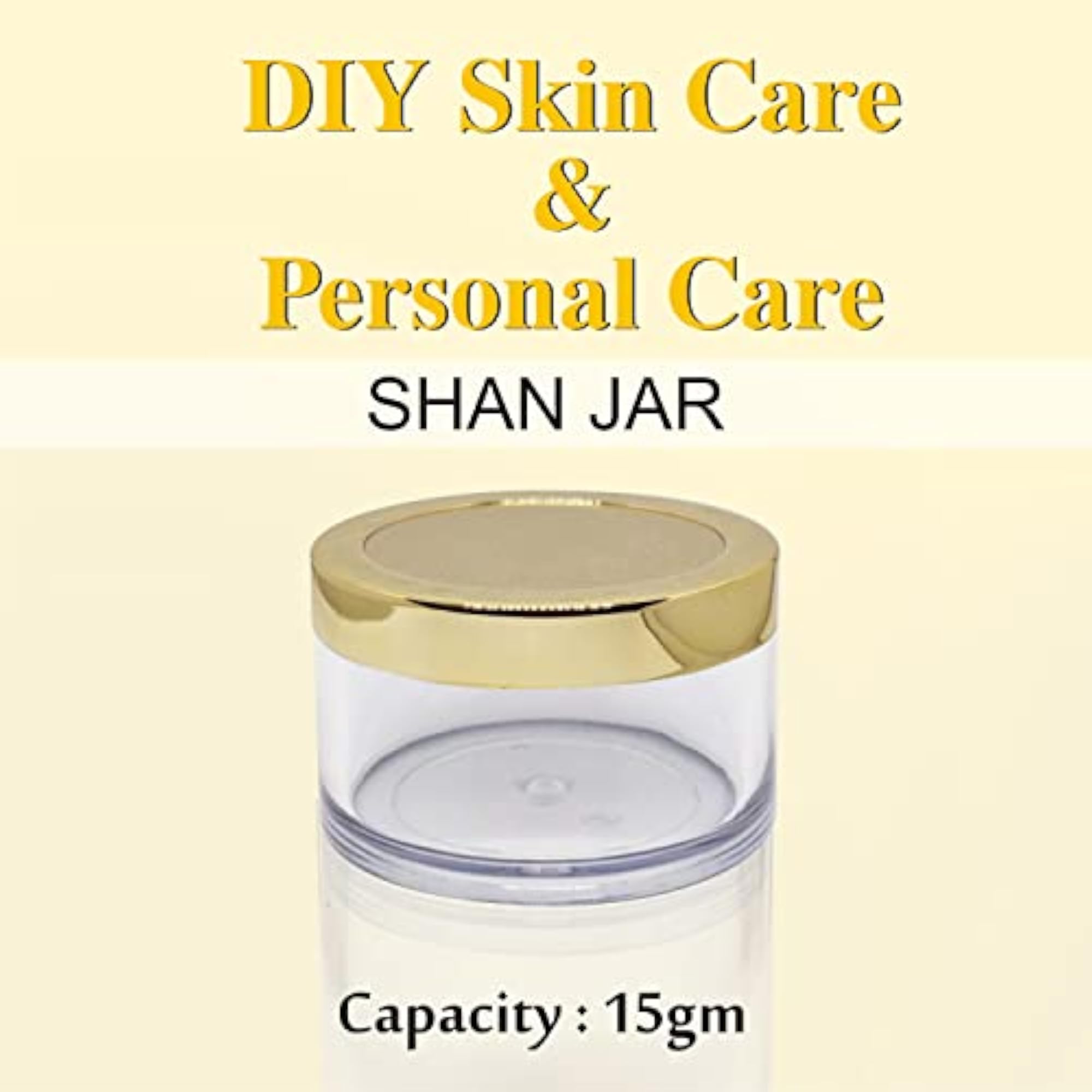 Avnii Organic's Cosmetics Shan Jars with Gold Lids