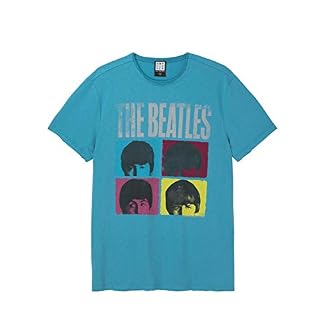 AC/DC Amplified Collection – Highway to Hell Homme T-Shirt Manches Courtes Orange - Les Beatles, Paul McCartney, John Lennon, RIngo Starr, George Harrison