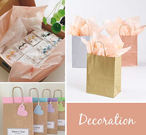 Mocraft Tracing Paper Colourful - 500 Sheets of A4 Tissue Paper, 22 Colours + 3 Print Patterns (Waves, Dots & Stripes)