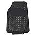 FH Group Automotive Floor Mats - Heavy-Duty Metallic Rubber Floor Mats for Cars, Universal Fit Full Set, Climaproof Floor Mats, Trimmable Floor Mats for Most Sedan, SUV, Truck Floor Mats Black
