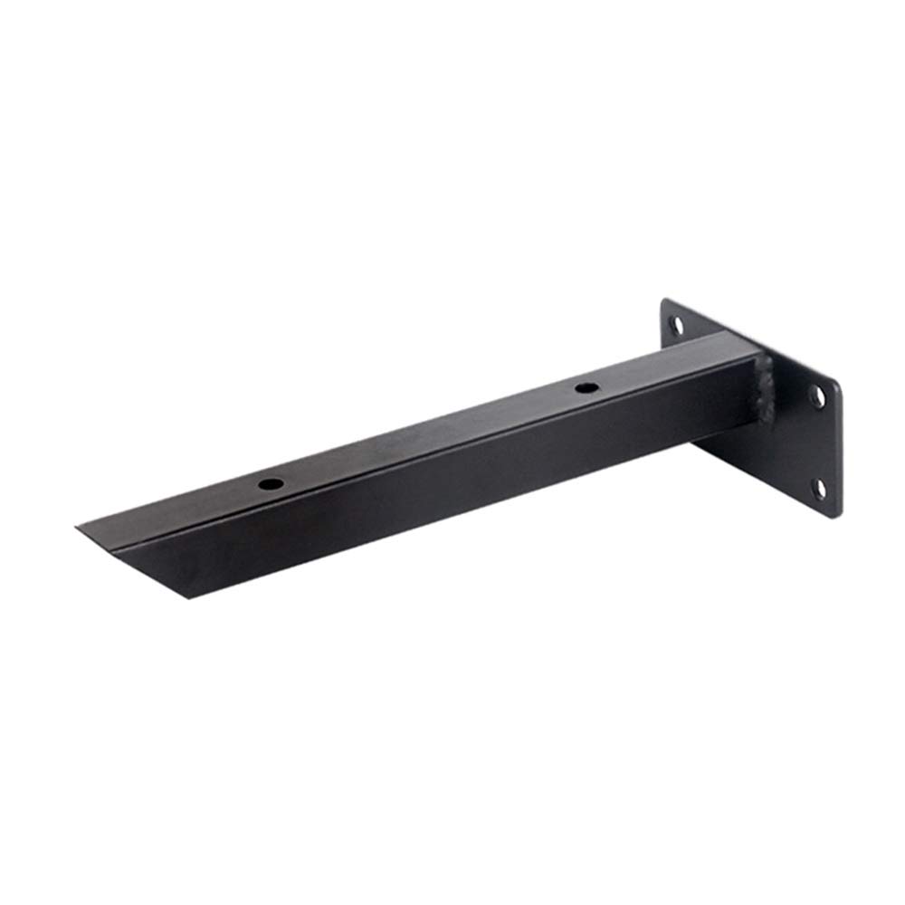 Plankbeugels zwart blinde plank ondersteunt metalen ijzer verborgen drijvende planken 6 maten met schroeven Max belasting 50 kg Set van 2