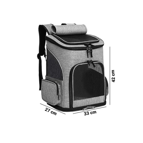 Mochila de Transporte Pet Mala Expansivel com Ventilação para Passeio Viagens para cães e gatos