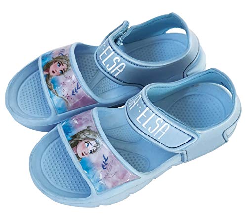 Frozen Elsa sandalen voor meisjes, Disney-Frozen-sandalen met klittenbandsluiting, voor strand of zwembad - Image 4