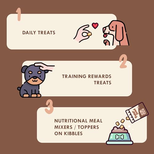 Jj Chew Freeze Dried Raw Beef Liver, Grain Free Single Ingredient Treat Or Meal Mixer For Small & Large Breeds, Dog Treat 8 Oz thumb #3