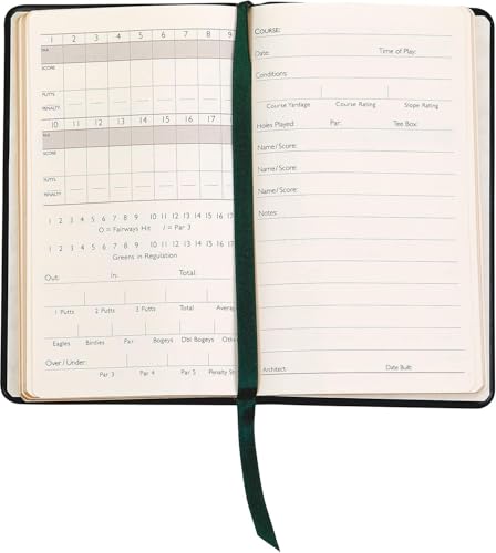 Carnet de score de golf en cuir compact pour ne plus perdre vos statistiques