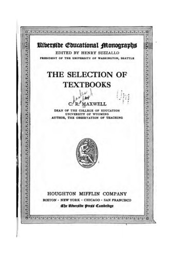 The selection of textbooks