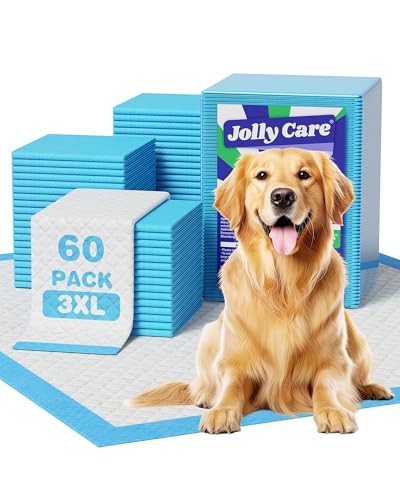 60 Count-36 x 36 XXXL Pee Pads for Dogs Extra Large Puppy Pads Super Absorbent Disposable Dog Training Pads Quick Drying Leak-Proof Ultra Thick Potty Pads for Dogs Puppies Doggie Cats