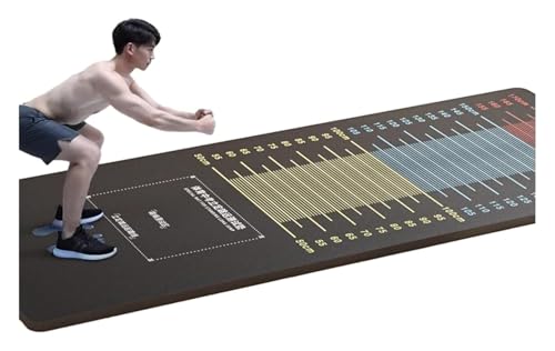 Colchoneta de salto de longitud alfombrada para pruebas físicas y gimnasio en casa