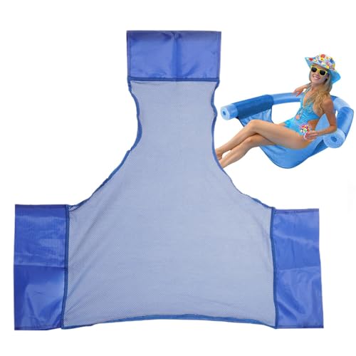 Sedia da piscina per piscina rete, sedia a maglie da nuoto per nuoto per nuoto, sedia da nuoto borse da pasta, sedia ad acqua piscina galleggianza da piscina (senza tubo in schiuma)