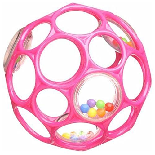 Bright Starts Oball Rattle Easy-Grasp Toy - Pink, Ages Newborn - 1 Count (Pack Of 1) #TOP4