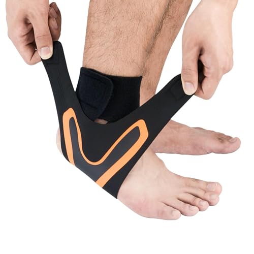 X Wrap Neuropatia,Plantar Wrap,Sprained Ankle Support Breathable Compression Ankle Brace Neoprene,Elastic Foot Sleeve For Sports Protect,Plantar Fasciitis Relief,Arthritis (Orange,XL(US 11.5-13.5)-1Pair)